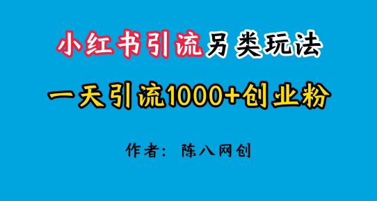 2024小红书引流极具特色游戏玩法，一天引流方法1000 自主创业粉-中创网_分享中创网创业资讯_最新网络项目资源