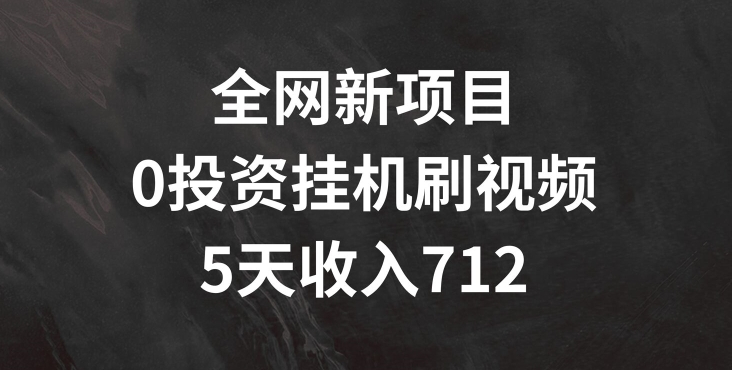 各大网站最新项目，0项目投资挂JI刷短视频，5天盈利多张