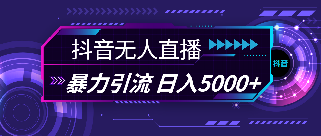 （11709期）抖音无人在线，爆利引流方法，日入5000