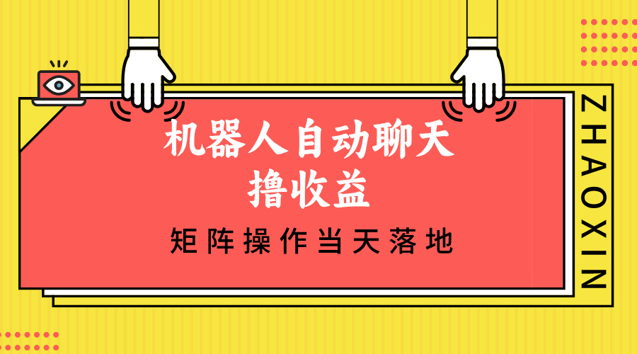 （12908期）机器人自动闲聊撸盈利，单机版日入500 引流矩阵实际操作当日落地式