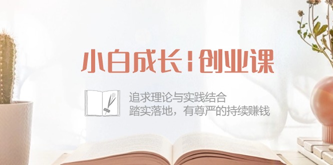 新手发展创业课：追寻理论和实际融合，安稳落地式，有自尊心的不断挣钱（42节）