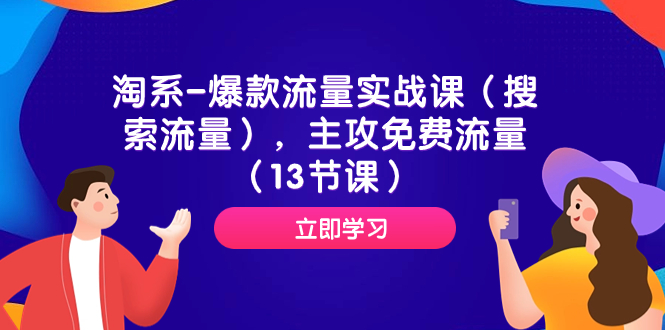 （7658期）淘宝-爆品总流量实战演练课（精准流量），主要流量（13堂课）