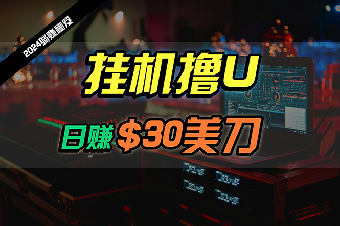 （10013期）日赚30美金，2024全新国外放置挂机撸U内部结构新项目，全过程无人化，可大批量变大