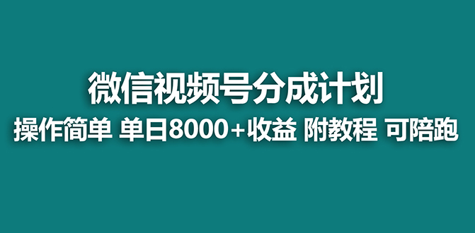 （8929期）【蓝海项目】微信视频号分为方案全新游戏玩法，单日盈利8000 ，附游戏玩法实例教程，24年…