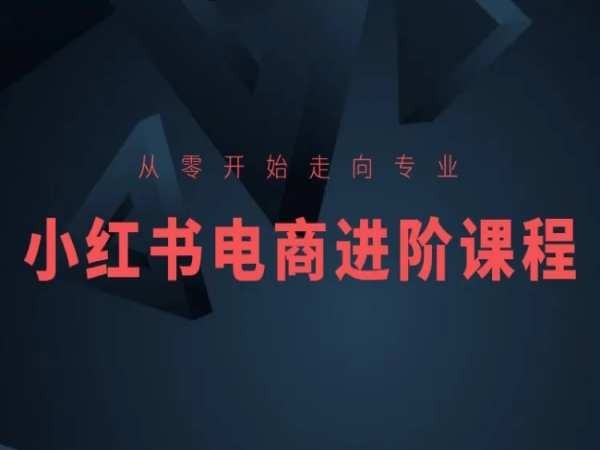 从零开始迈向技术专业，小红书电商升阶课程内容