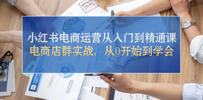 （10937期）小红书电商运营从入门到精通课，电商店群实战，从0开始到学会