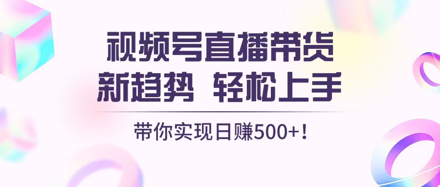 （13370期）视频号直播带货新趋势，轻松上手，带你实现日赚500+