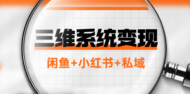 （7898期）三维系统转现新项目：平常人优选-年收入百万的翻盘新项目，闲鱼平台 小红书的 公域