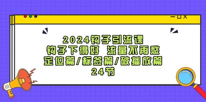 2024年精准引流攻略：掌握钩子技巧，不再为流量烦恼（定位/标签/播放突破）