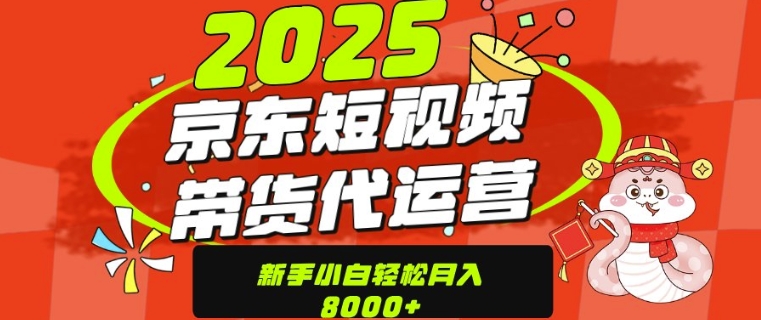 京东商城带货代公司经营，年末翻盘新项目，仅需发视频，单月平稳转现8k